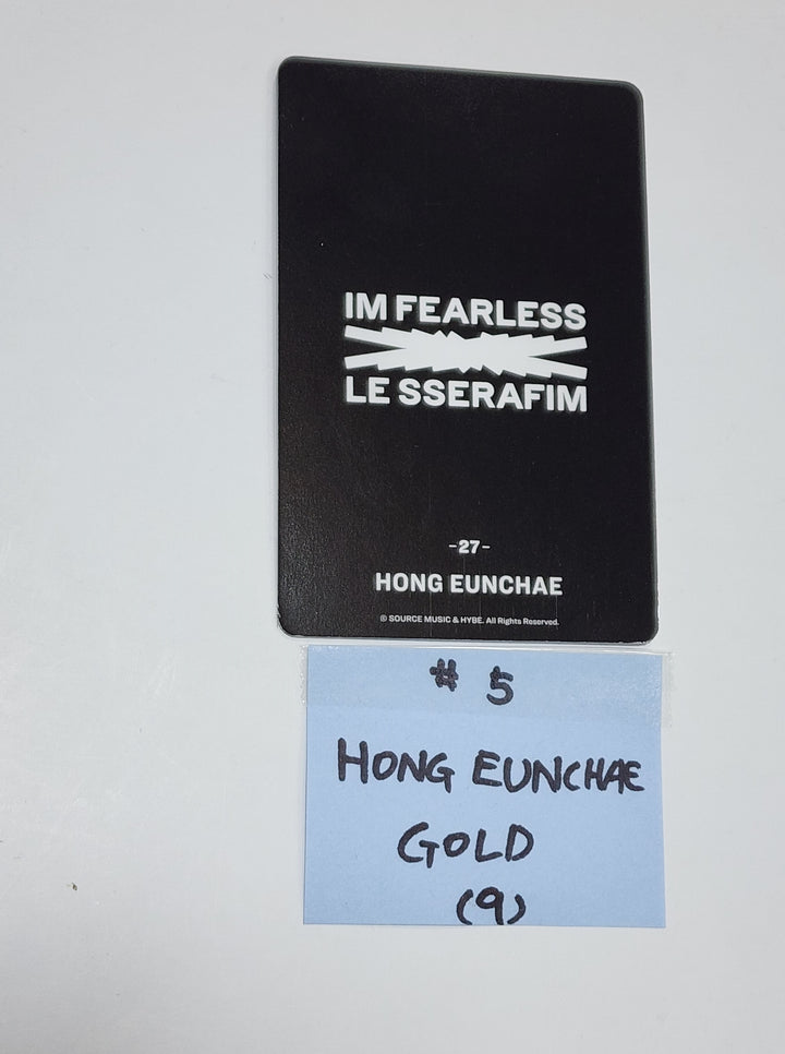 Le Sserafim JAPAN 1ST SINGLE FEARLESS Trading photocard - Gold Special photocard - HALLYUSUPERSTORE
