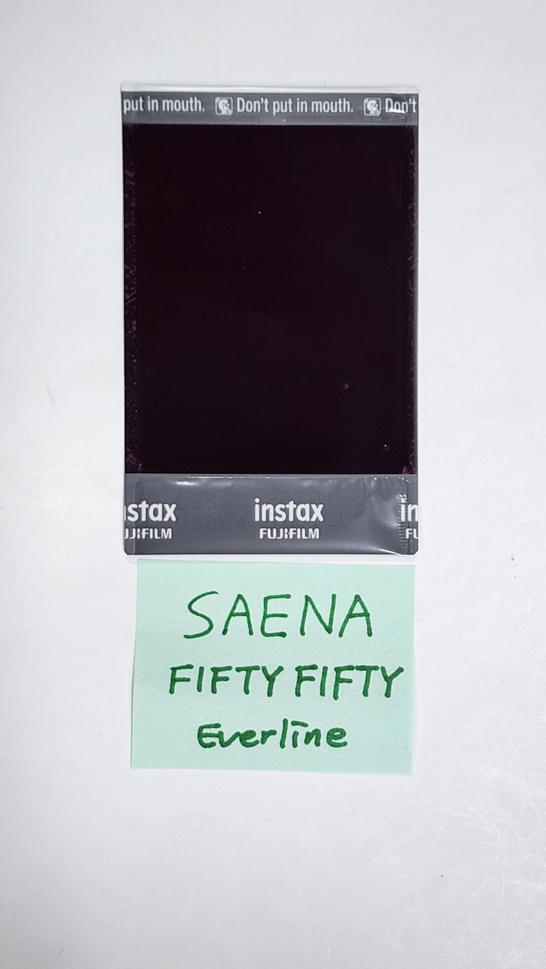 Saena (Of FIFTY FIFTY) "The Beginning: Cupid" - Hand Autographed(Signed) Polaroid - HALLYUSUPERSTORE
