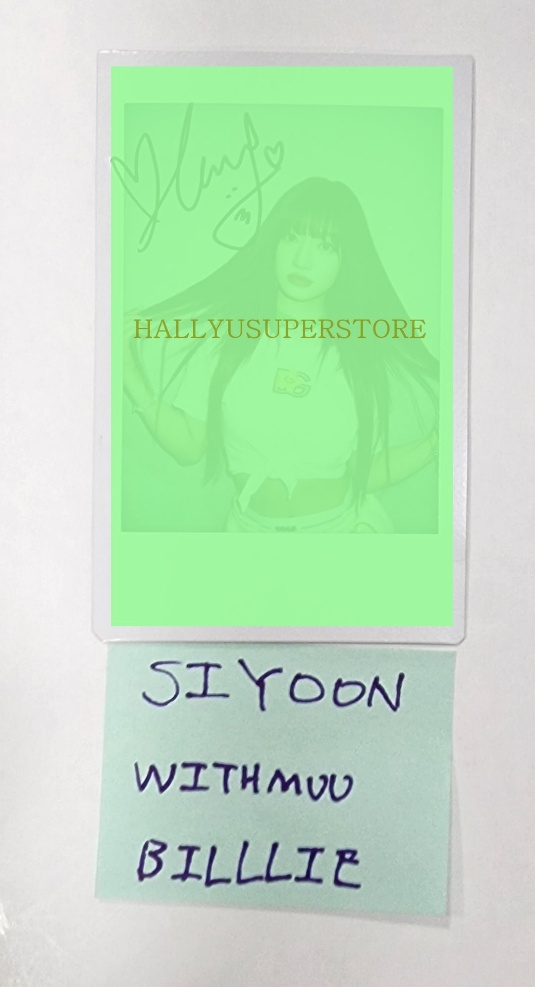 Siyoon (of billlie) - Hand Autographed(Signed) Polaroid - HALLYUSUPERSTORE