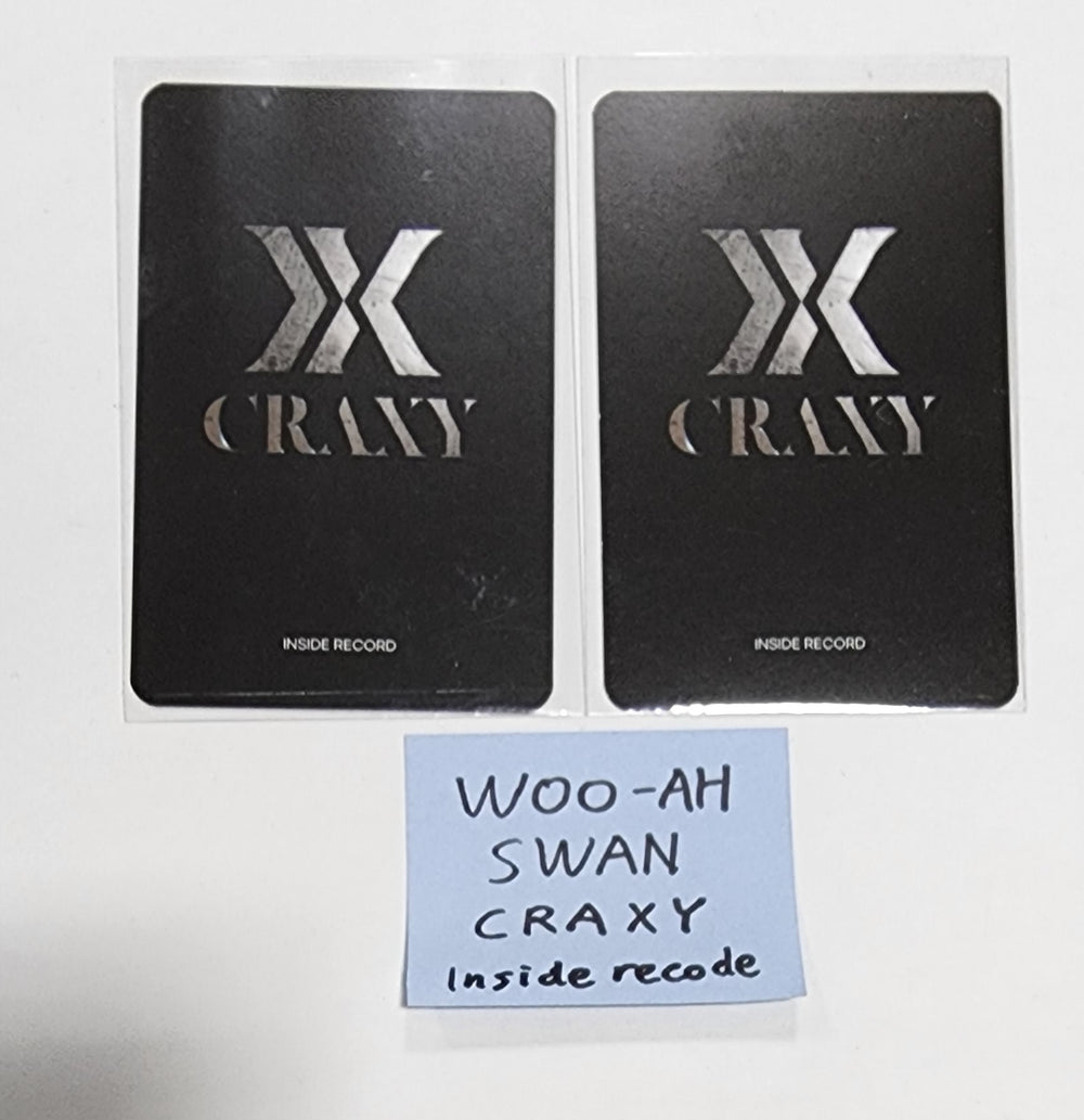 Woo-AH, Swan (Of CRAXY) "XX" - Hand Autographed(Signed) Photocards Set (2EA) - HALLYUSUPERSTORE