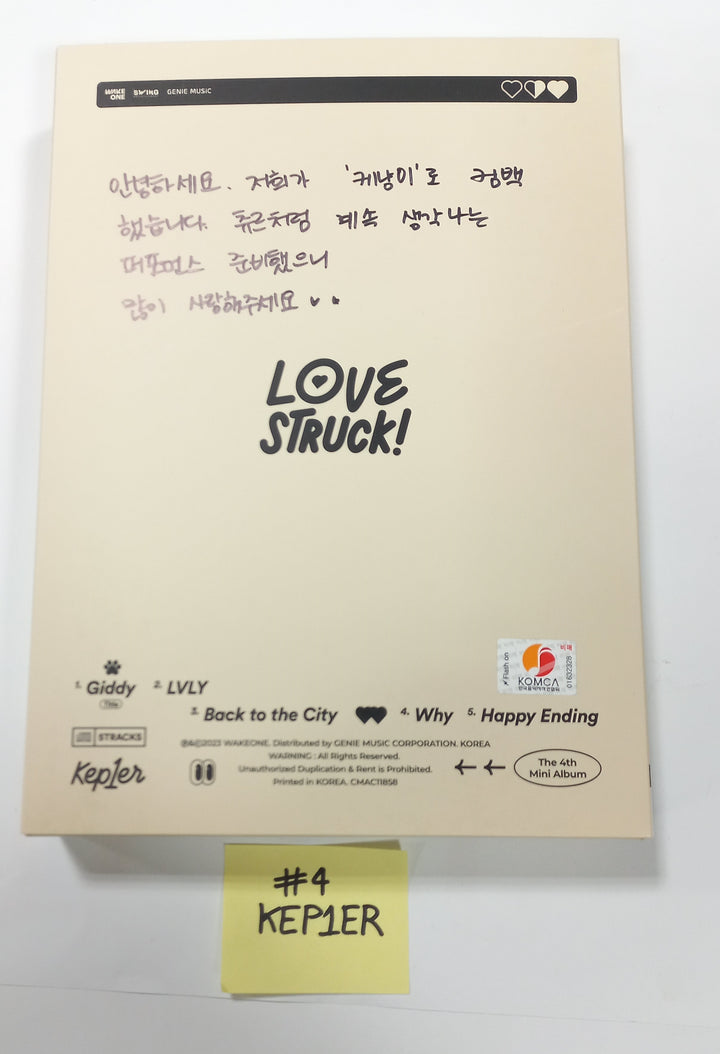 IVE "I've IVE", Kep1er "LOVESTRUCK!", DreamNote "Secondary Page", Leechaeyeon "Over The Moon" - Hand Autographed(Signed) Promo Album - HALLYUSUPERSTORE