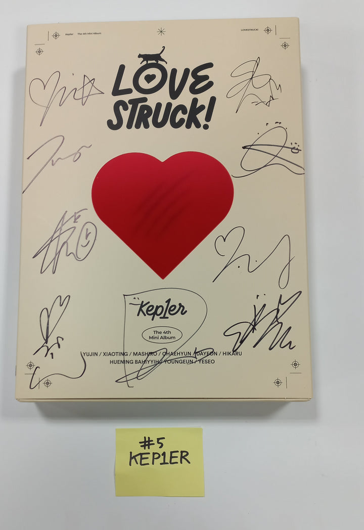 IVE "I've IVE", Kep1er "LOVESTRUCK!", DreamNote "Secondary Page", Leechaeyeon "Over The Moon" - Hand Autographed(Signed) Promo Album - HALLYUSUPERSTORE