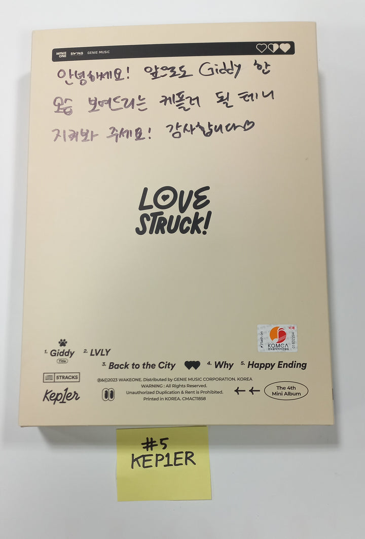 IVE "I've IVE", Kep1er "LOVESTRUCK!", DreamNote "Secondary Page", Leechaeyeon "Over The Moon" - Hand Autographed(Signed) Promo Album - HALLYUSUPERSTORE