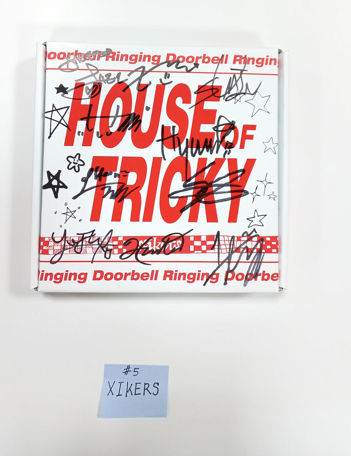 Xikers "HOUSE OF TRICKY : Doorbell Ringing", Park Jihoon "Blank or Black", KIMWOOSEOK "Blank Page" - Hand Autographed(Signed) Promo Album - HALLYUSUPERSTORE
