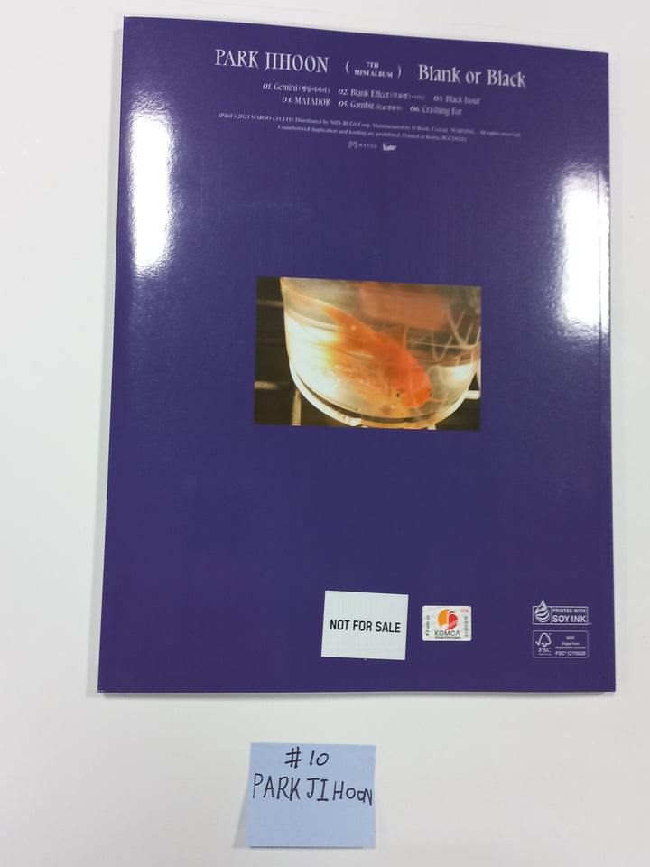 Xikers "HOUSE OF TRICKY : Doorbell Ringing", Park Jihoon "Blank or Black", KIMWOOSEOK "Blank Page" - Hand Autographed(Signed) Promo Album - HALLYUSUPERSTORE