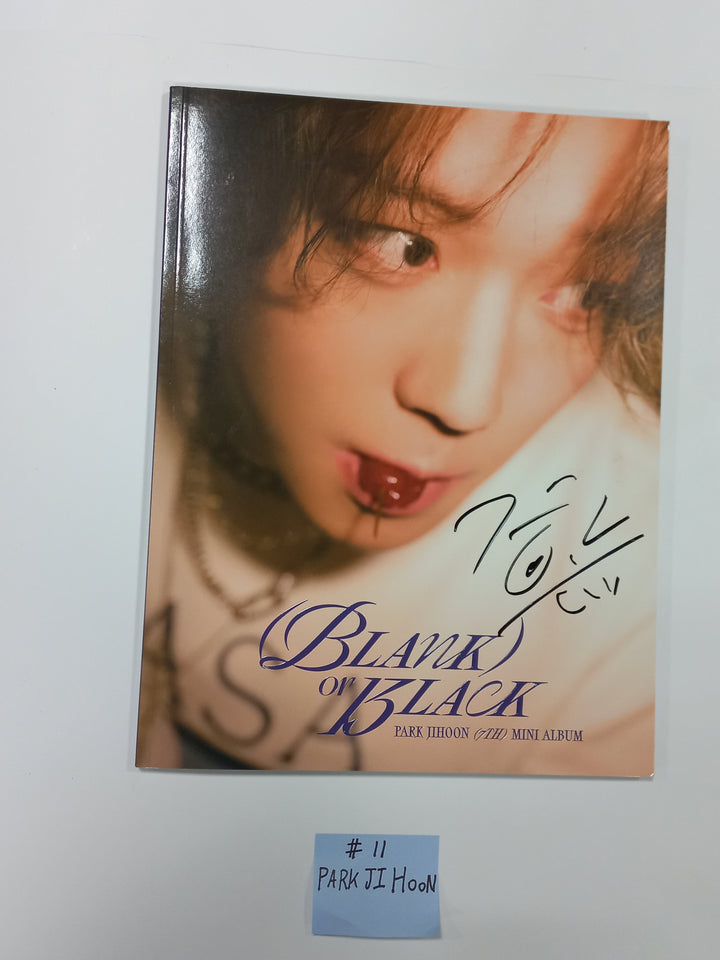 Xikers "HOUSE OF TRICKY : Doorbell Ringing", Park Jihoon "Blank or Black", KIMWOOSEOK "Blank Page" - Hand Autographed(Signed) Promo Album - HALLYUSUPERSTORE