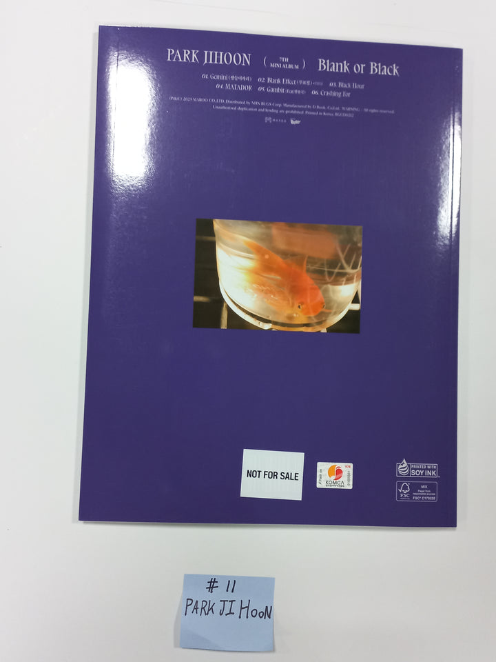Xikers "HOUSE OF TRICKY : Doorbell Ringing", Park Jihoon "Blank or Black", KIMWOOSEOK "Blank Page" - Hand Autographed(Signed) Promo Album - HALLYUSUPERSTORE