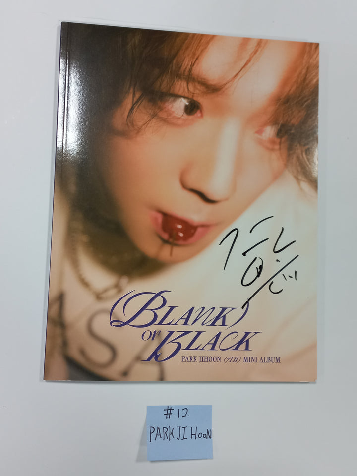 Xikers "HOUSE OF TRICKY : Doorbell Ringing", Park Jihoon "Blank or Black", KIMWOOSEOK "Blank Page" - Hand Autographed(Signed) Promo Album - HALLYUSUPERSTORE