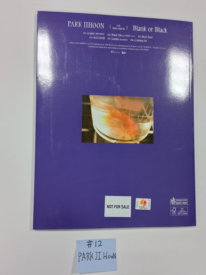 Xikers "HOUSE OF TRICKY : Doorbell Ringing", Park Jihoon "Blank or Black", KIMWOOSEOK "Blank Page" - Hand Autographed(Signed) Promo Album - HALLYUSUPERSTORE