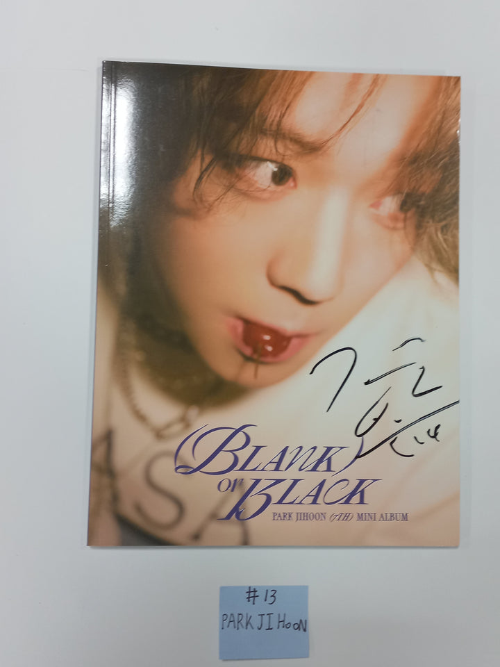 Xikers "HOUSE OF TRICKY : Doorbell Ringing", Park Jihoon "Blank or Black", KIMWOOSEOK "Blank Page" - Hand Autographed(Signed) Promo Album - HALLYUSUPERSTORE