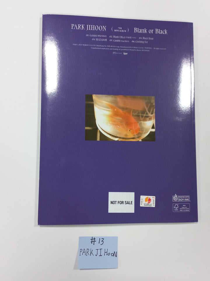 Xikers "HOUSE OF TRICKY : Doorbell Ringing", Park Jihoon "Blank or Black", KIMWOOSEOK "Blank Page" - Hand Autographed(Signed) Promo Album - HALLYUSUPERSTORE