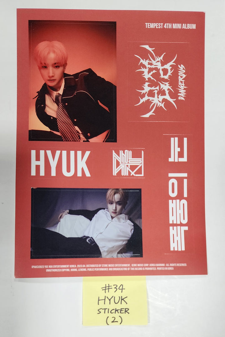 TEMPEST "폭풍전야" 4th mini album - Official Photocard, Postcard, Topper - HALLYUSUPERSTORE