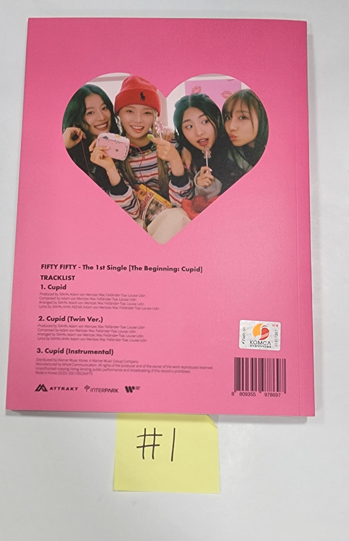 FIFTY FIFTY "The Beginning: Cupid" - Hand Autographed(Signed) Promo Album - HALLYUSUPERSTORE