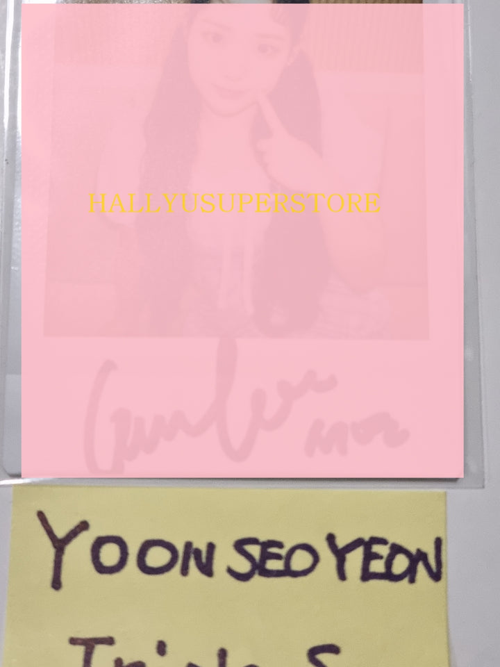 Yoon Seoyeon (Of TripleS) "ASSEMBLE" - Hand Autographed(Signed) Polaroid - HALLYUSUPERSTORE