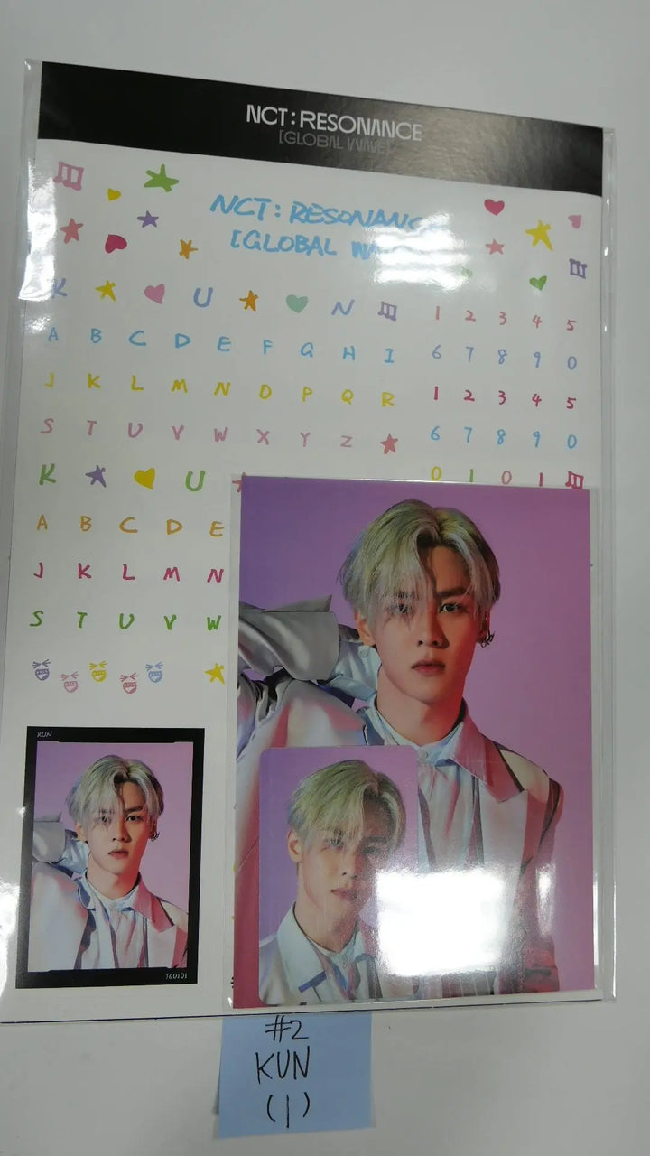 NCT : RESONANCE GLOBAL WAVE Beyond LIVE SCRAPBOOK DECO STICKER + PHOTOCARD SET - HALLYUSUPERSTORE