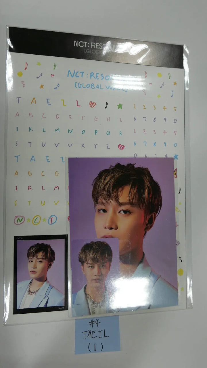 NCT : RESONANCE GLOBAL WAVE Beyond LIVE SCRAPBOOK DECO STICKER + PHOTOCARD SET - HALLYUSUPERSTORE