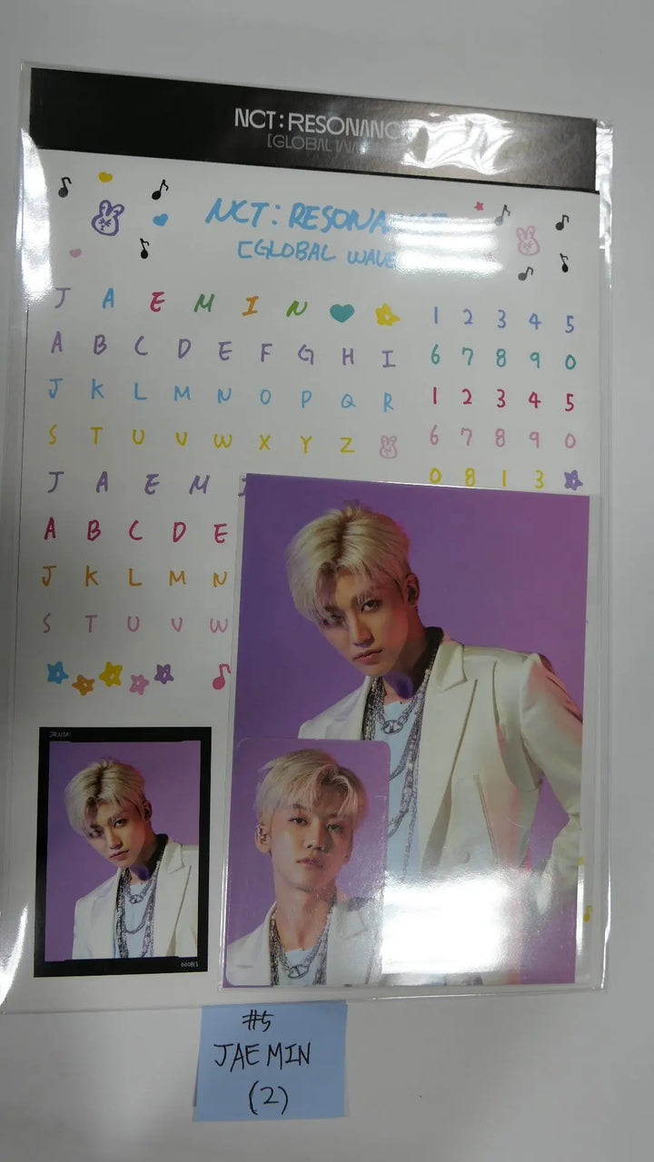 NCT : RESONANCE GLOBAL WAVE Beyond LIVE SCRAPBOOK DECO STICKER + PHOTOCARD SET - HALLYUSUPERSTORE