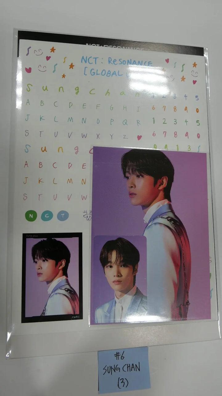 NCT : RESONANCE GLOBAL WAVE Beyond LIVE SCRAPBOOK DECO STICKER + PHOTOCARD SET - HALLYUSUPERSTORE