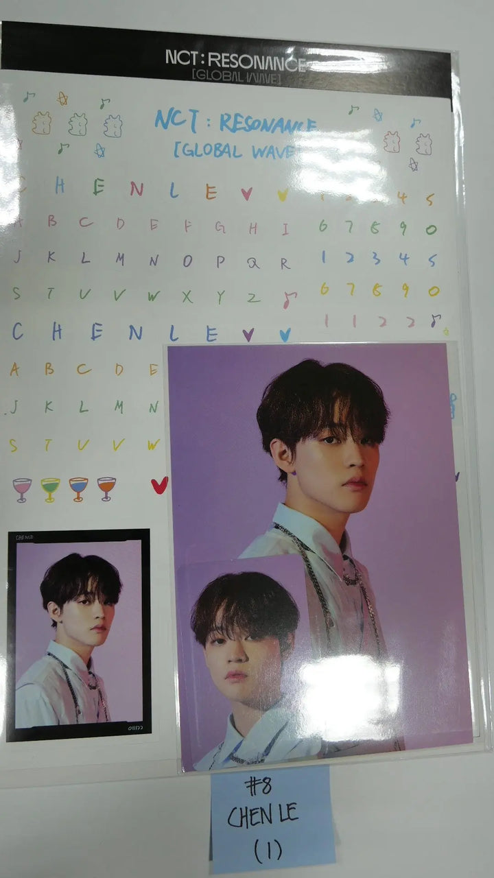 NCT : RESONANCE GLOBAL WAVE Beyond LIVE SCRAPBOOK DECO STICKER + PHOTOCARD SET - HALLYUSUPERSTORE