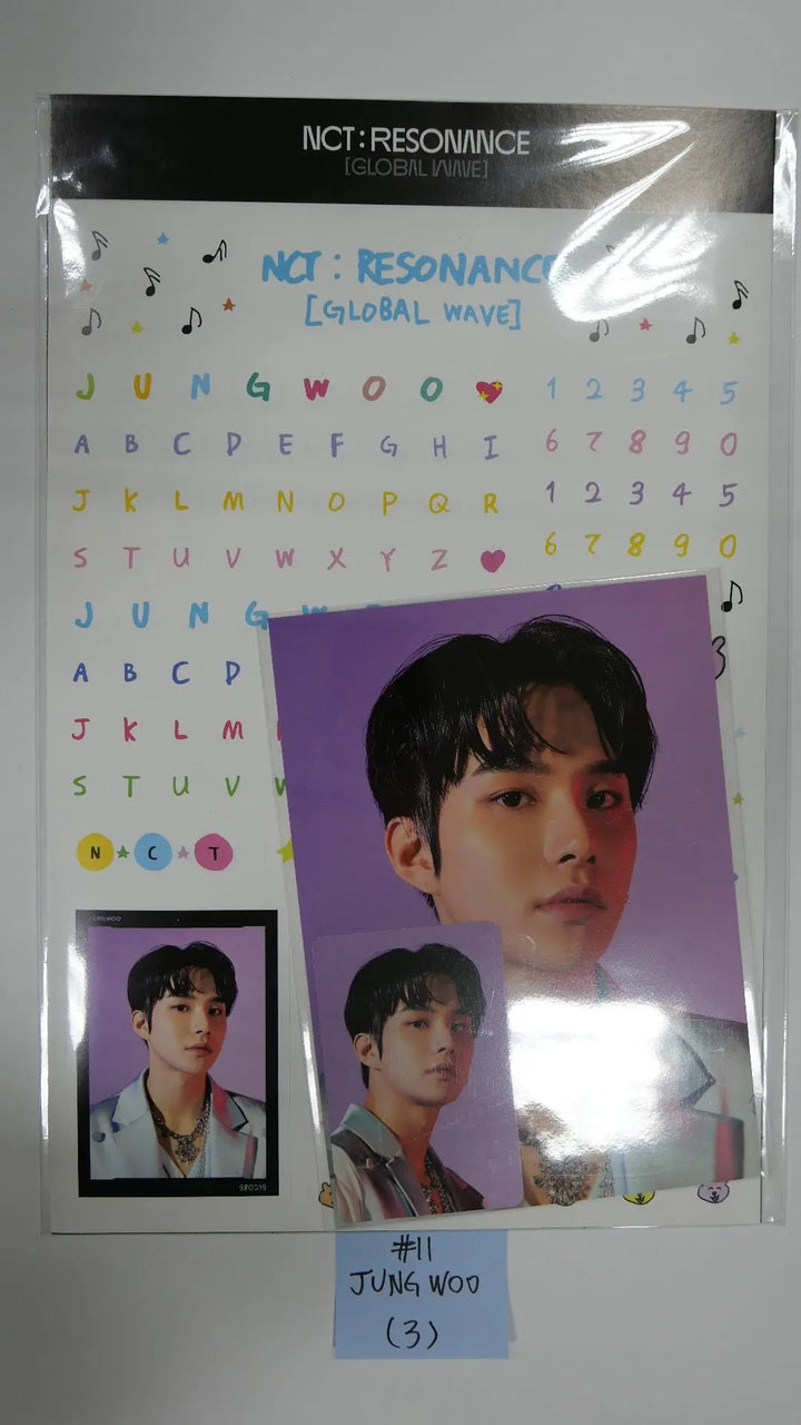 NCT : RESONANCE GLOBAL WAVE Beyond LIVE SCRAPBOOK DECO STICKER + PHOTOCARD SET - HALLYUSUPERSTORE