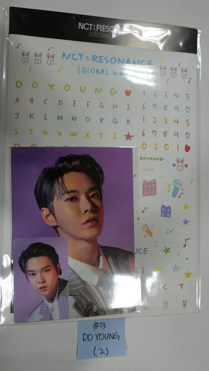 NCT : RESONANCE GLOBAL WAVE Beyond LIVE SCRAPBOOK DECO STICKER + PHOTOCARD SET - HALLYUSUPERSTORE
