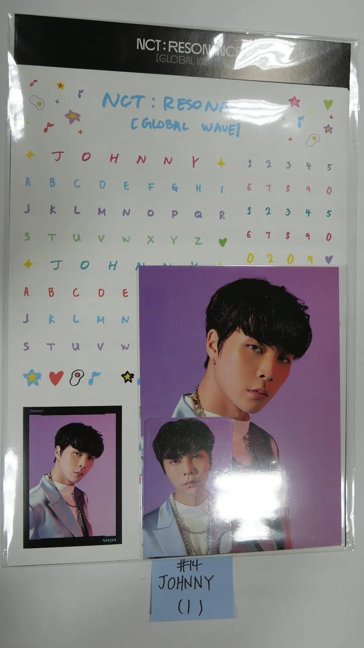NCT : RESONANCE GLOBAL WAVE Beyond LIVE SCRAPBOOK DECO STICKER + PHOTOCARD SET - HALLYUSUPERSTORE