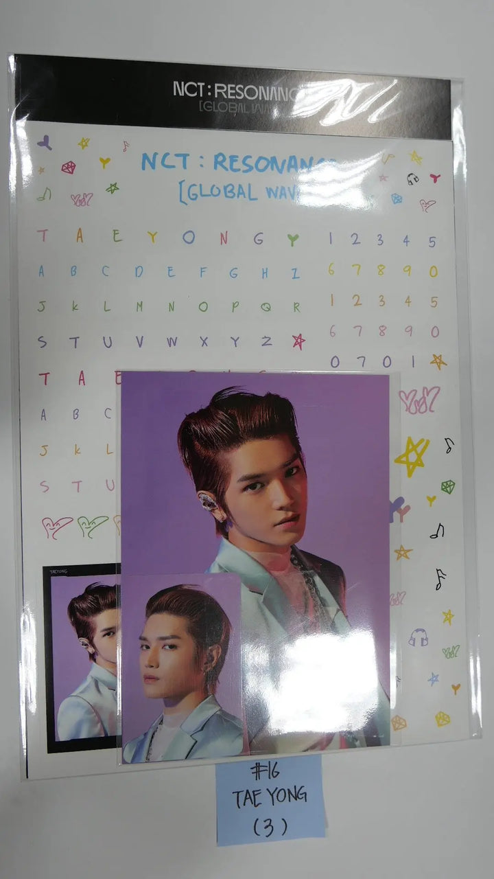 NCT : RESONANCE GLOBAL WAVE Beyond LIVE SCRAPBOOK DECO STICKER + PHOTOCARD SET - HALLYUSUPERSTORE