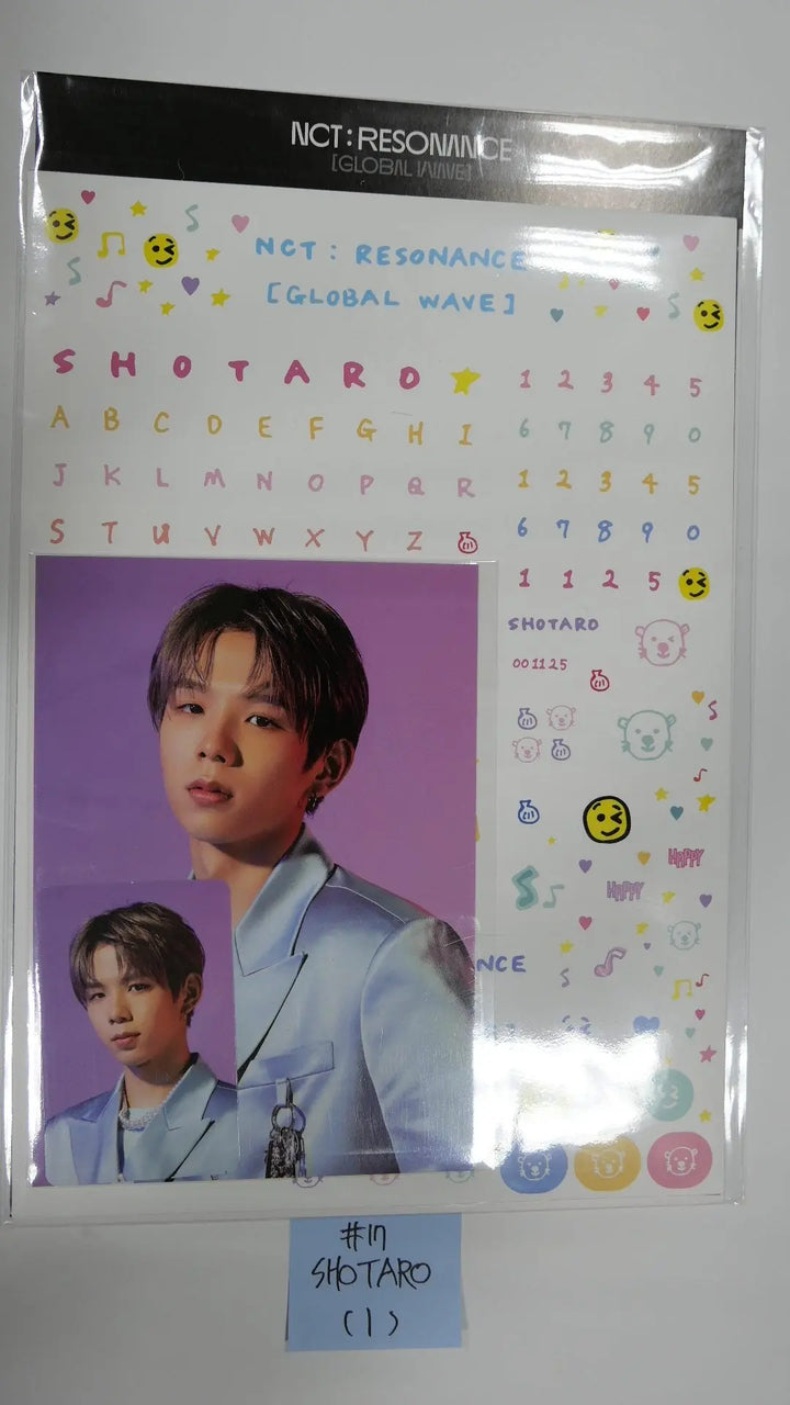 NCT : RESONANCE GLOBAL WAVE Beyond LIVE SCRAPBOOK DECO STICKER + PHOTOCARD SET - HALLYUSUPERSTORE