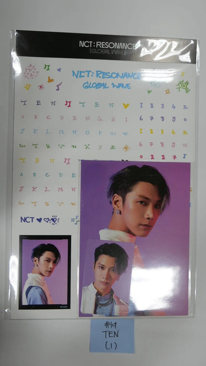 NCT : RESONANCE GLOBAL WAVE Beyond LIVE SCRAPBOOK DECO STICKER + PHOTOCARD SET - HALLYUSUPERSTORE