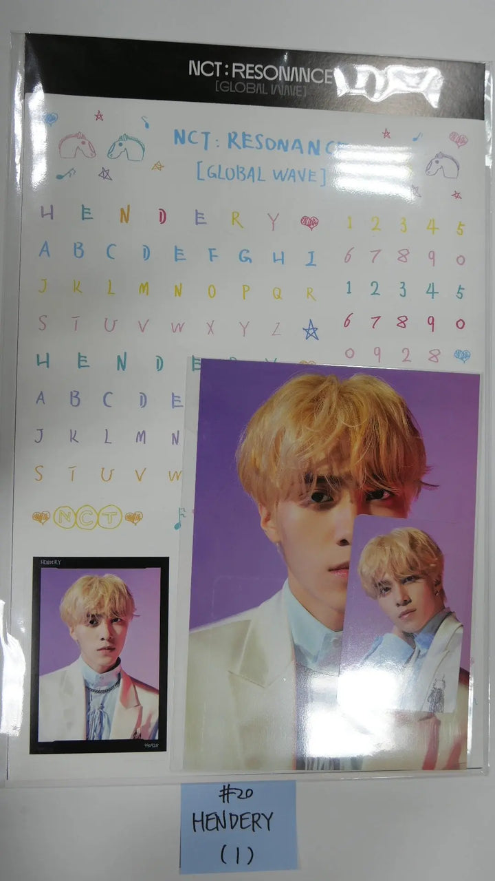 NCT : RESONANCE GLOBAL WAVE Beyond LIVE SCRAPBOOK DECO STICKER + PHOTOCARD SET - HALLYUSUPERSTORE