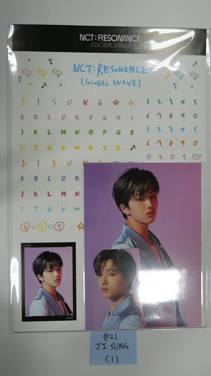 NCT : RESONANCE GLOBAL WAVE Beyond LIVE SCRAPBOOK DECO STICKER + PHOTOCARD SET - HALLYUSUPERSTORE