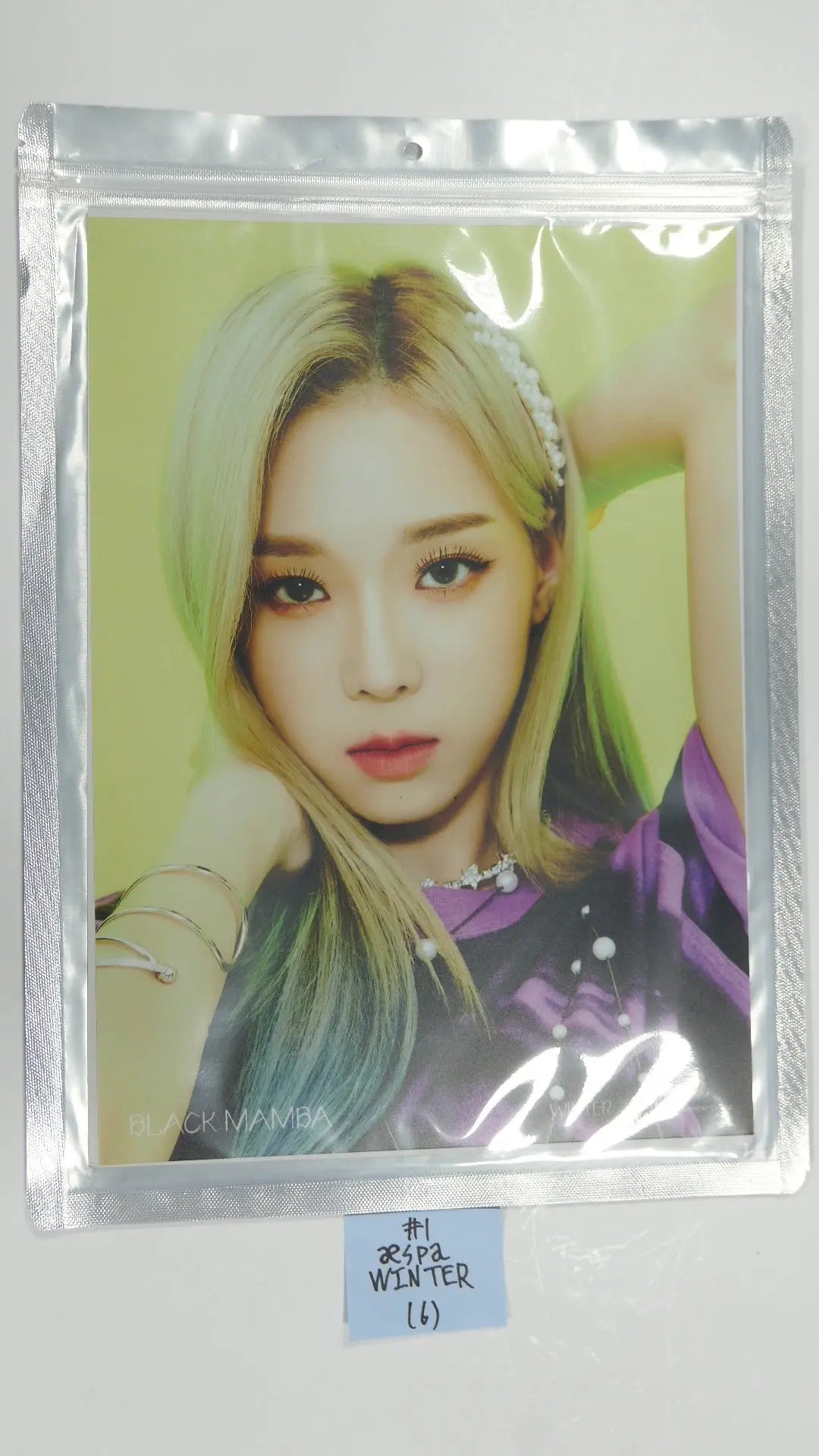 aespa - Black Mamba SMTOWN OFFICIAL MD - A4 Photo - HALLYUSUPERSTORE