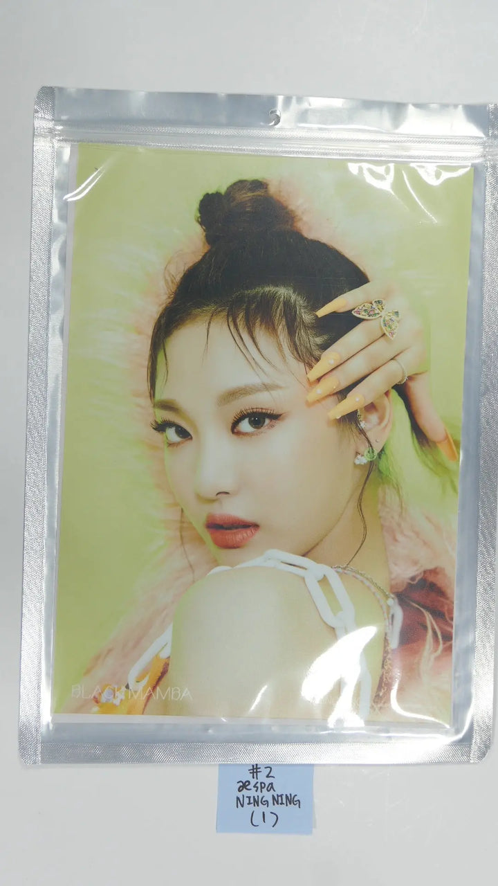 aespa - Black Mamba SMTOWN OFFICIAL MD - A4 Photo - HALLYUSUPERSTORE