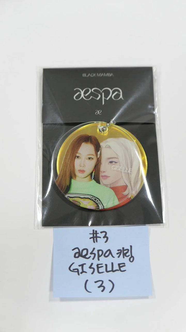 aespa - Black Mamba SMTOWN OFFICIAL MD - Acrylic Layered Keyring - HALLYUSUPERSTORE