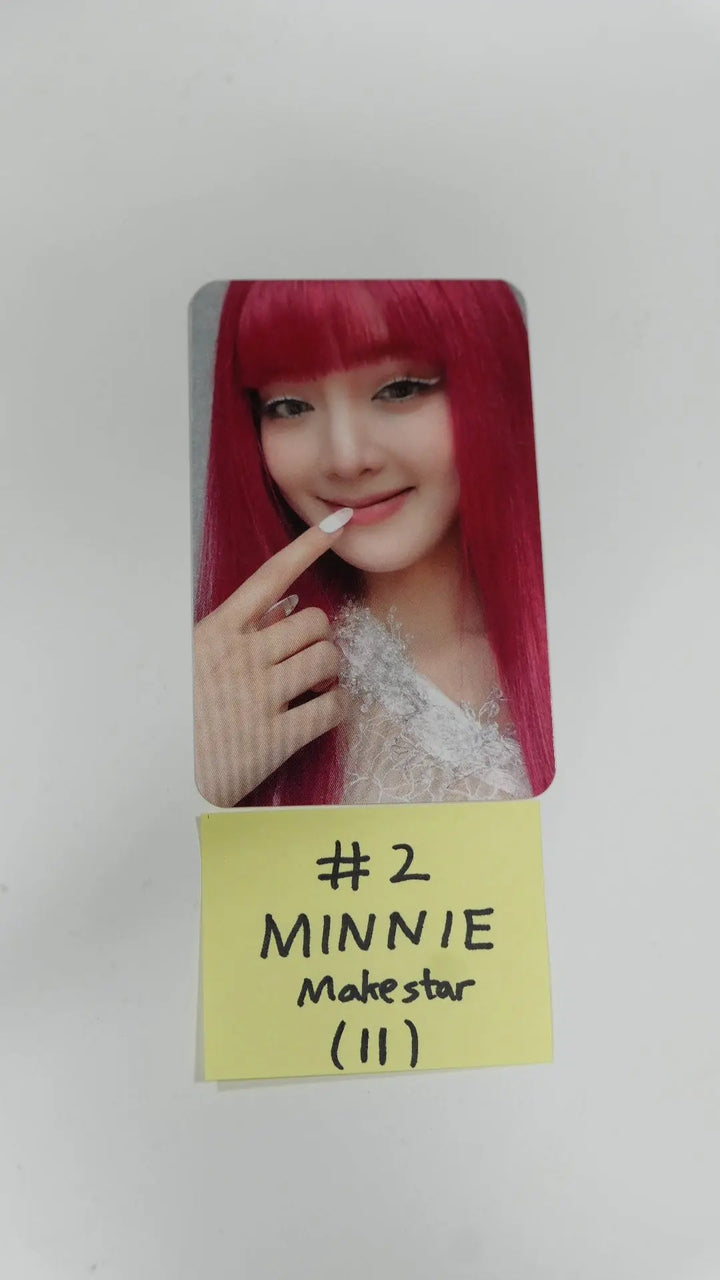 (g) I-DLE "I Burn" - Makestar Fansign Event Photocard (Ver. #2) - HALLYUSUPERSTORE