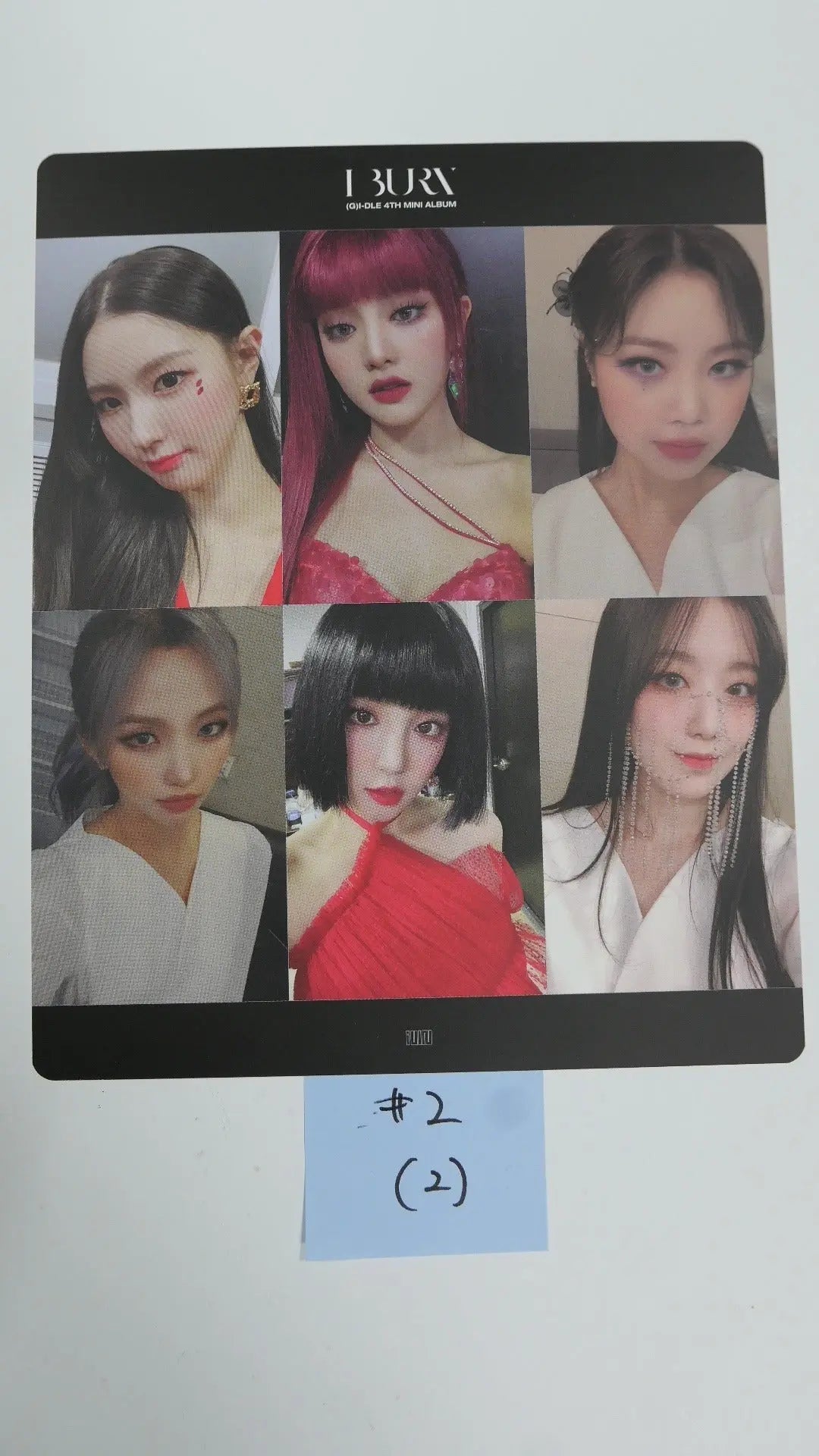 (g) I-DLE "I Burn" - Lucky Photocard - HALLYUSUPERSTORE