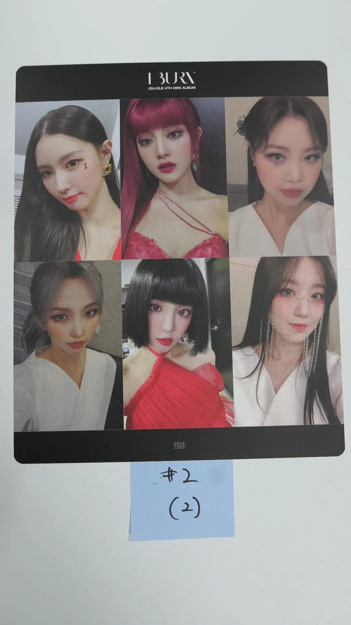 (g) I-DLE "I Burn" - Lucky Photocard - HALLYUSUPERSTORE