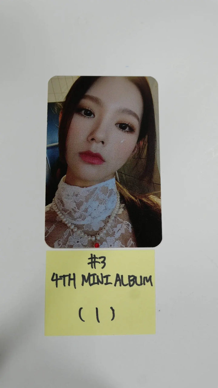 (g) I-DLE "I Burn" 4th Mini - Official Photocard, Postcard, Stickers - Miyeon - HALLYUSUPERSTORE