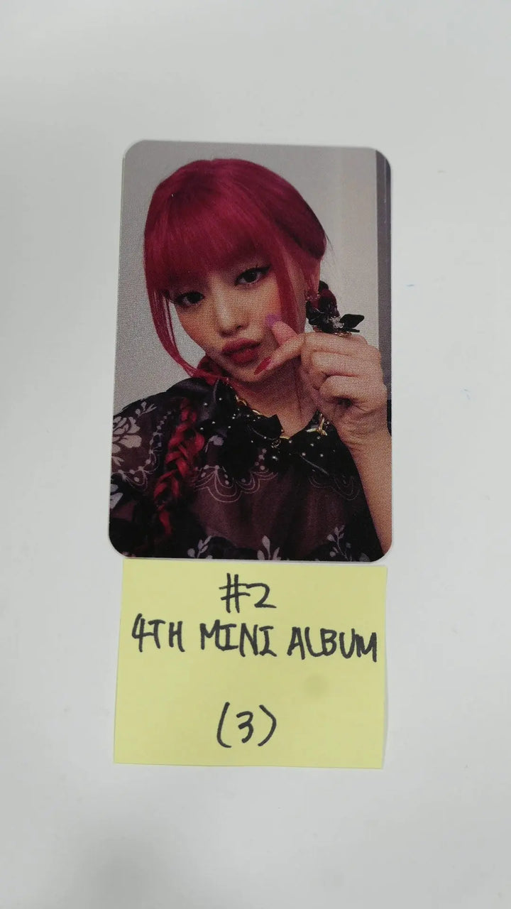 (g) I-DLE "I Burn" 4th Mini - Official Photocard, Postcard, Stickers - Minnie - HALLYUSUPERSTORE
