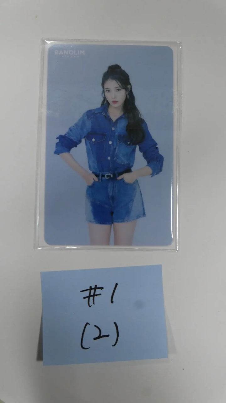 IU - BANOLIM PIZZA EVENT PLASTIC AR PHOTOCARD - HALLYUSUPERSTORE