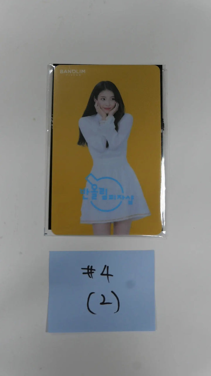 IU - BANOLIM PIZZA EVENT PLASTIC AR PHOTOCARD - HALLYUSUPERSTORE