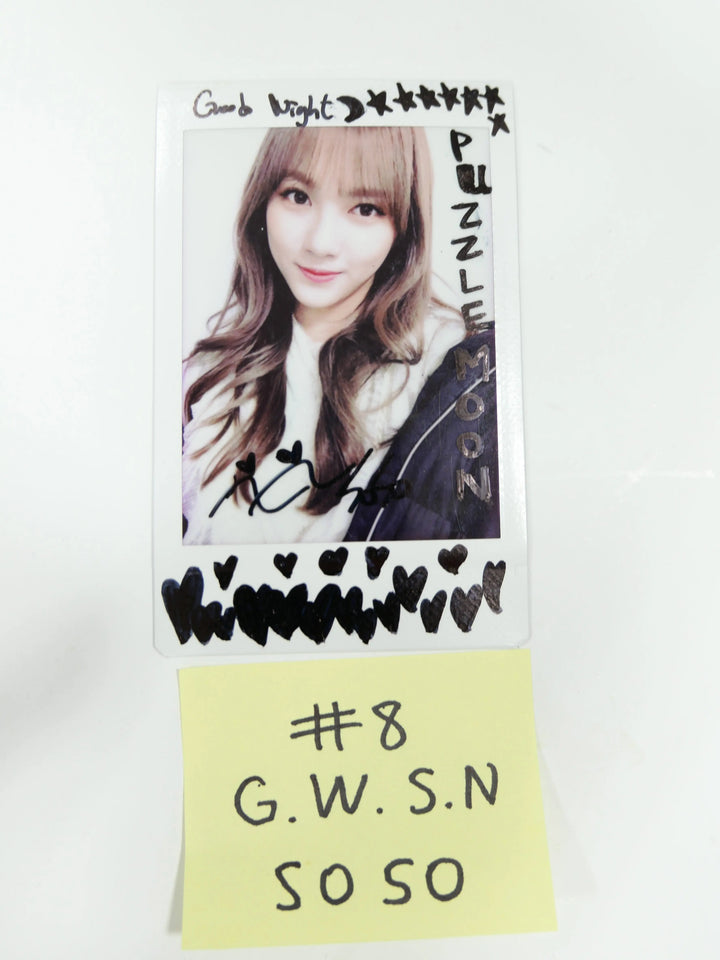 Girl Group Member's Hand Autographed Polaroid - HALLYUSUPERSTORE