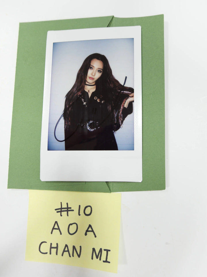 Girl Group Member's Hand Autographed Polaroid - HALLYUSUPERSTORE