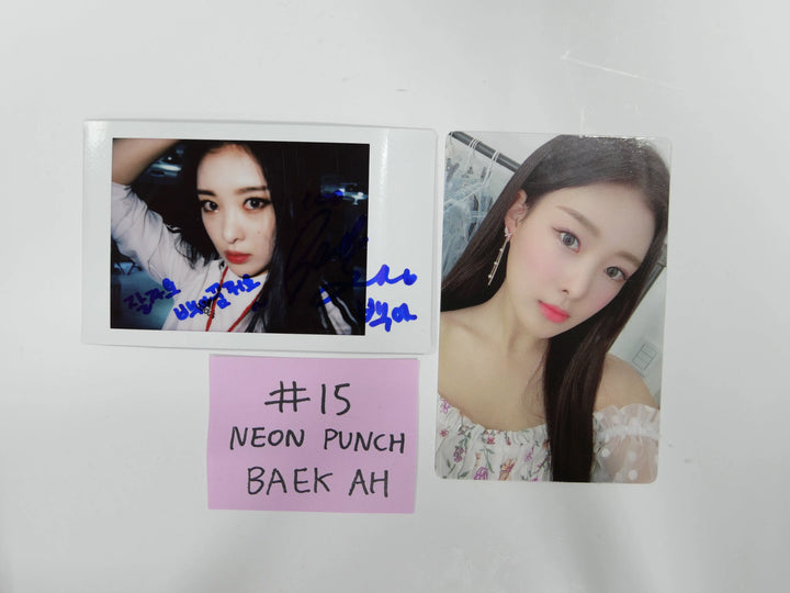 Girl Group Member's Hand Autographed Polaroid - HALLYUSUPERSTORE