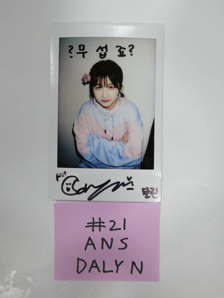 Girl Group Member's Hand Autographed Polaroid - HALLYUSUPERSTORE