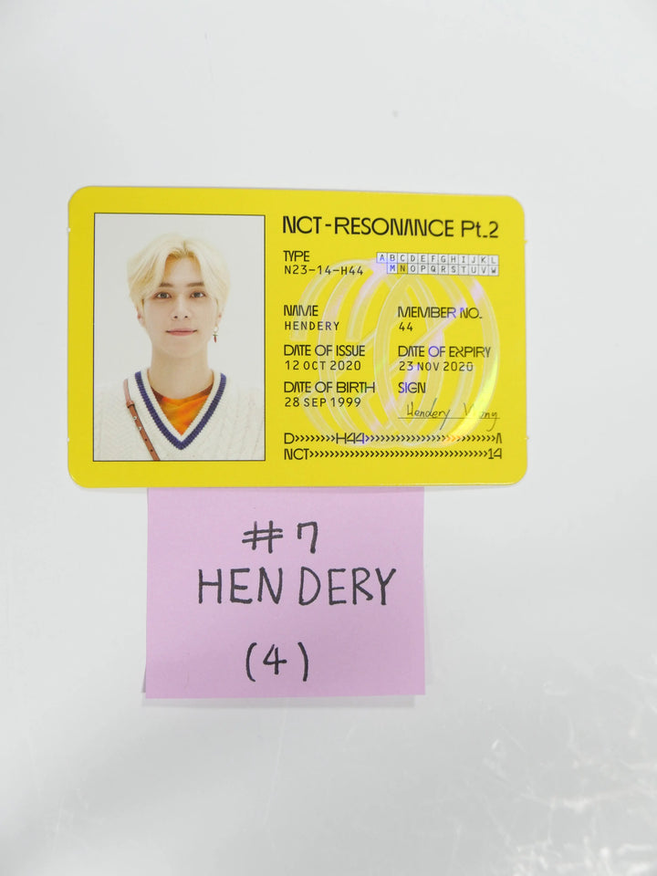 NCT U RESONANCE PT 1-2 Official Photocard - HALLYUSUPERSTORE