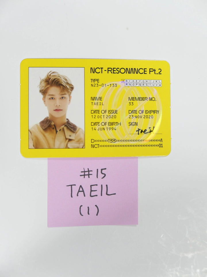 NCT U RESONANCE PT 1-2 Official Photocard - HALLYUSUPERSTORE