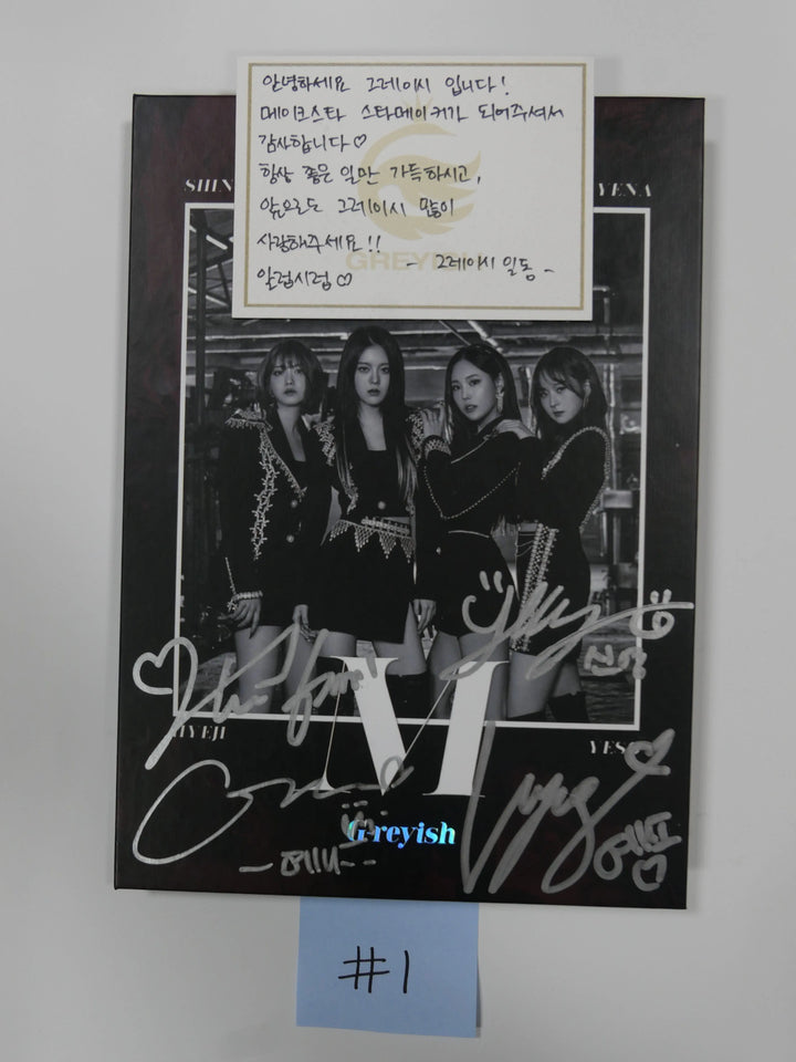 G-REYISH "M" 1st Mini - Hand Autographed(Signed) Album - HALLYUSUPERSTORE