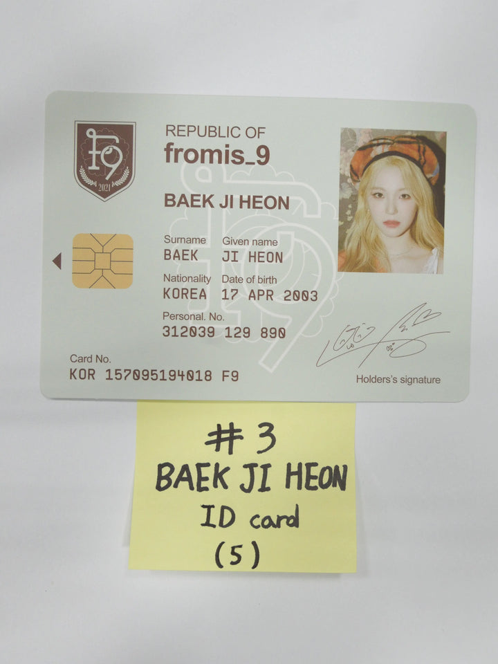 Fromis_9 "9 Way Ticket" - Official Postcard & ID Card (updated 5-26) - HALLYUSUPERSTORE