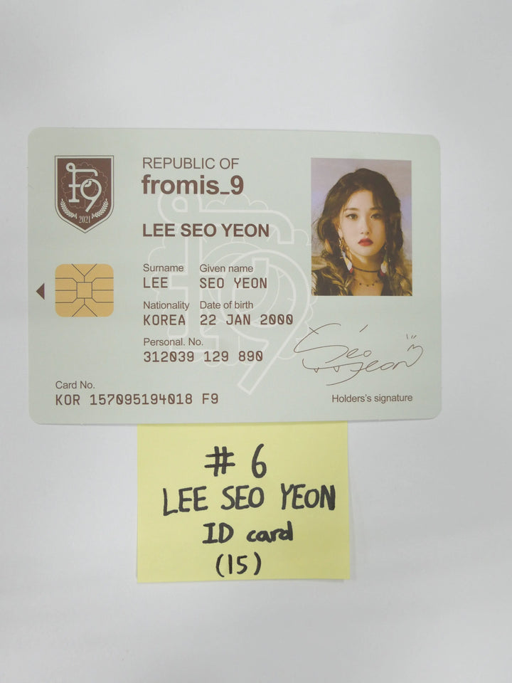 Fromis_9 "9 Way Ticket" - Official Postcard & ID Card (updated 5-26) - HALLYUSUPERSTORE